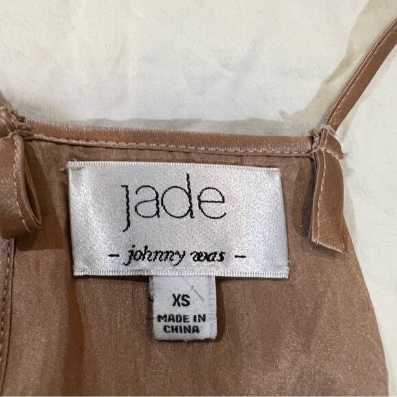 Jade by Johnny Was Adnaro Mini Rose Gold Sequin Swing dress size XS - Picture 5 of 10